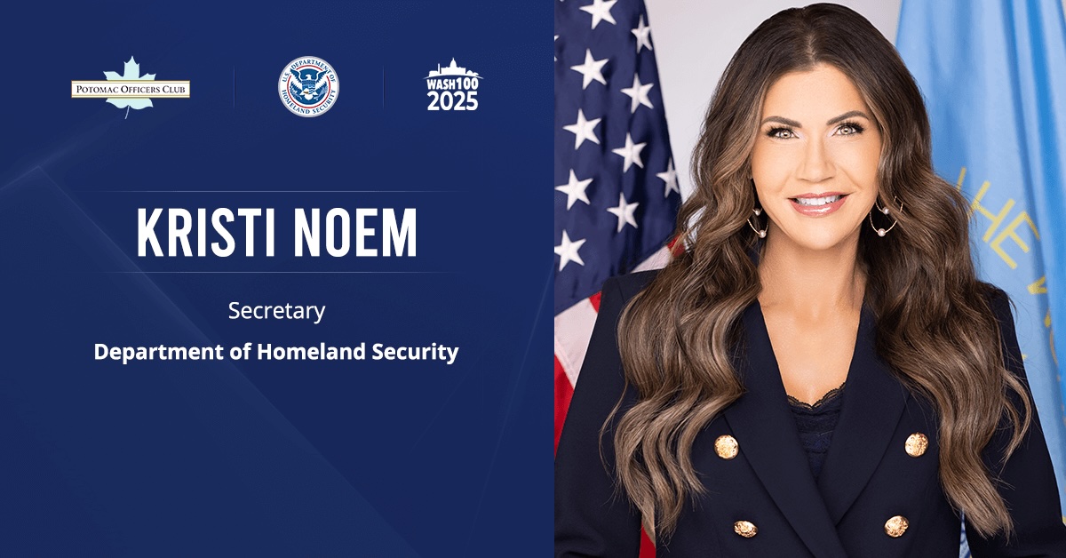 Headshot of DHS Secretary Kristi Noem