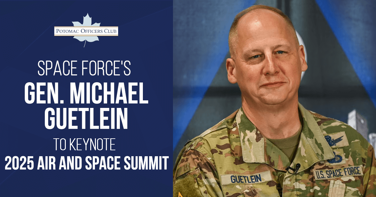 Gen. Michael Guetlein, a four-star general at the U.S. Space Force, will keynote POC's 2025 Air and Space Summit on July 31.