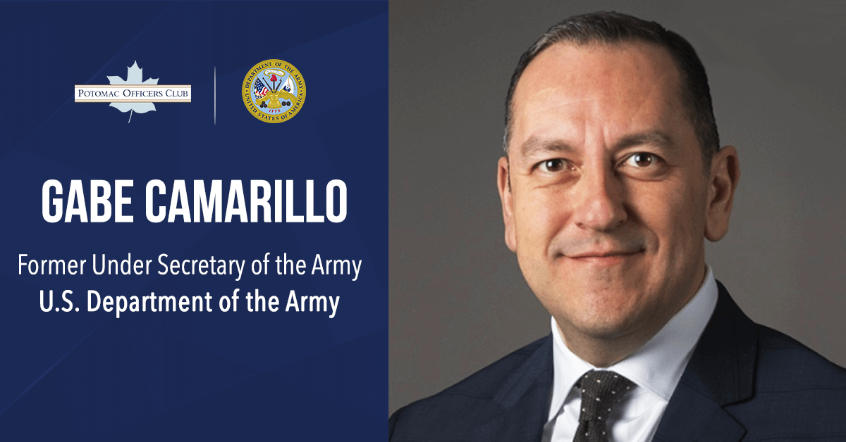 Gabe Camarillo, former under secretary of the Army, talks the most important Army-GovCon tech partnership opportunity with POC
