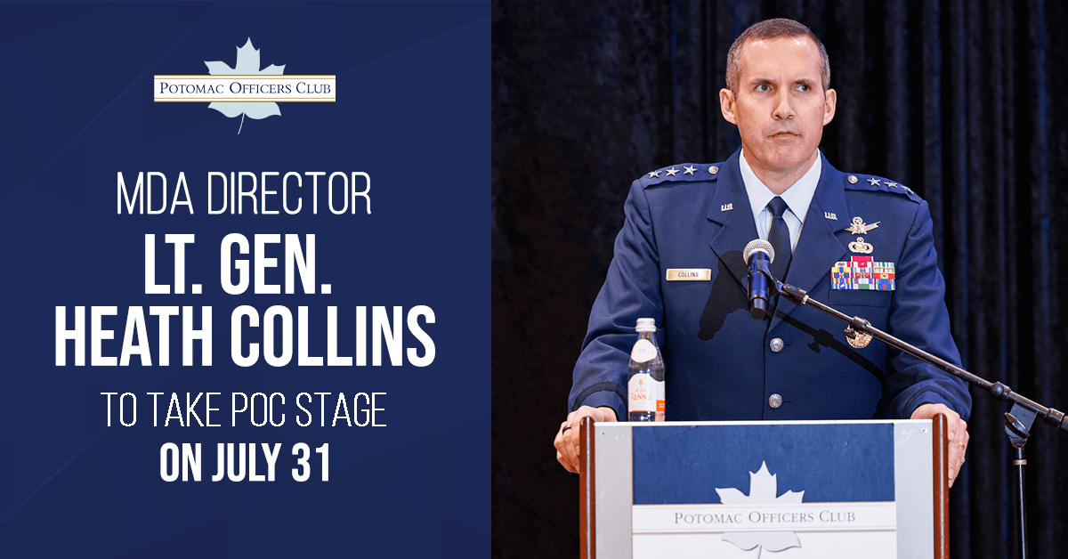 Announcing Heath Collins, MDA director, as a keynote speaker at POC's 2025 Air and Space Summit