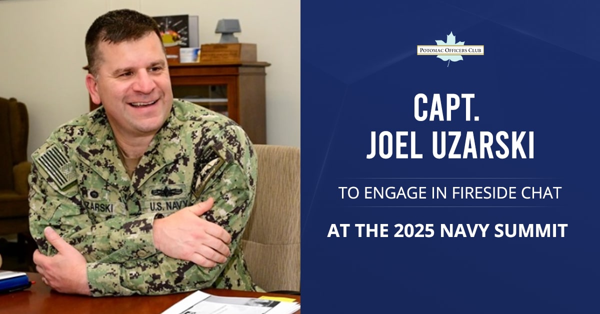 Catch Capt. Uzarski's fireside chat at the 2025 Navy Summit on August 26.