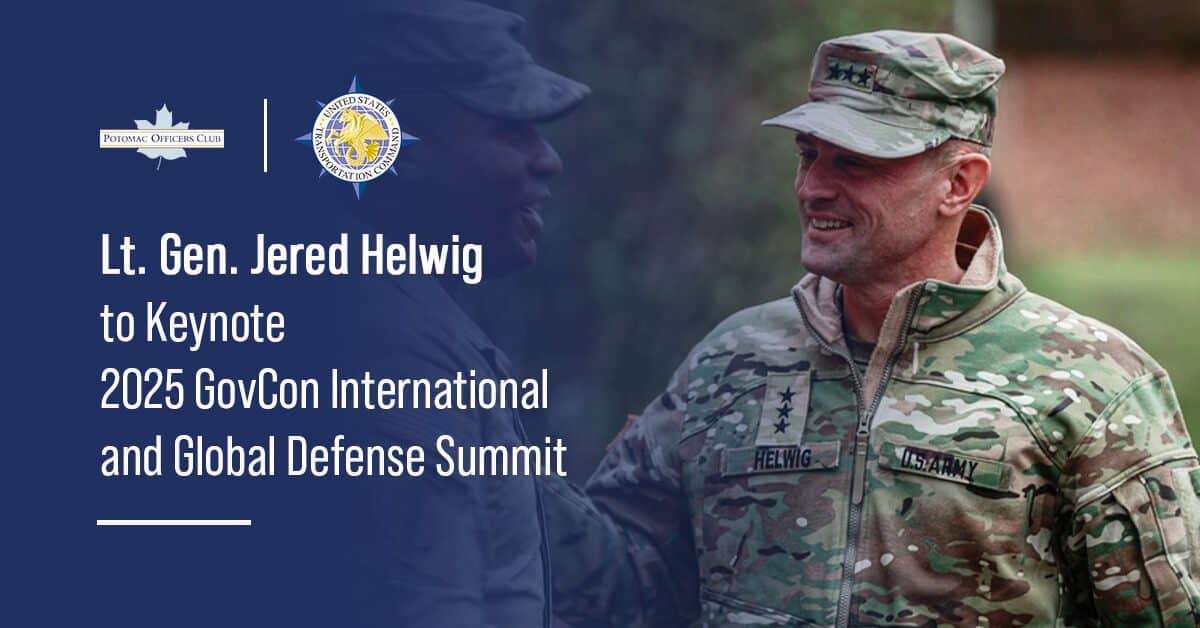TRANSCOM Deputy Chief to Keynote 2025 GovCon International and Global Defense Summit