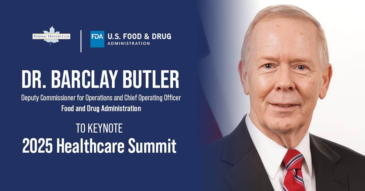 FDA COO Barclay Butler to Keynote 2025 Healthcare Summit