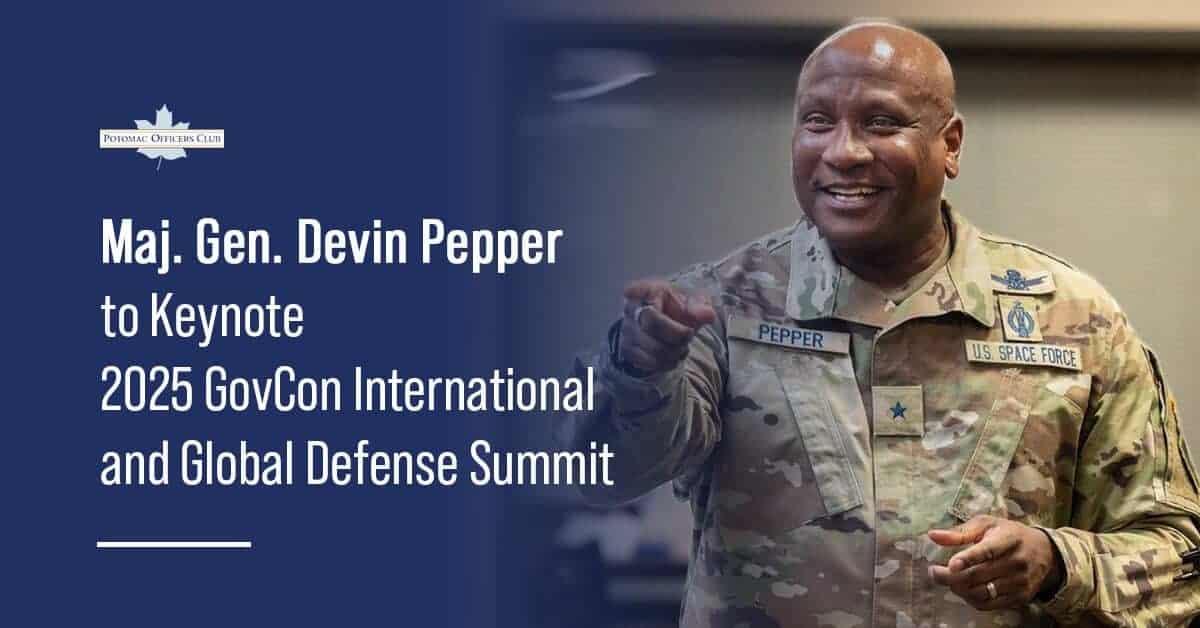 NATO’s Devin Pepper to Keynote 2025 GovCon International and Global Defense Summit
