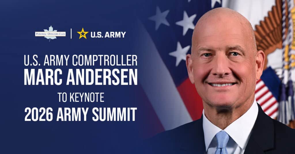 Army Financial Chief Marc Andersen to Keynote 2026 Army Summit