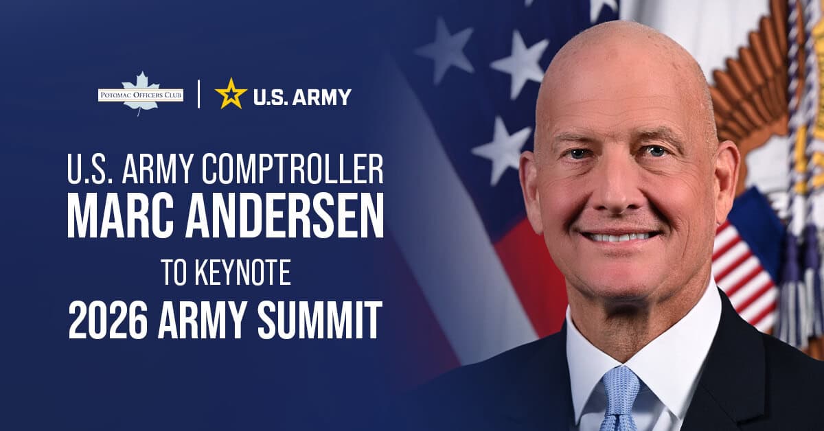 Army Financial Chief Marc Andersen to Keynote 2026 Army Summit