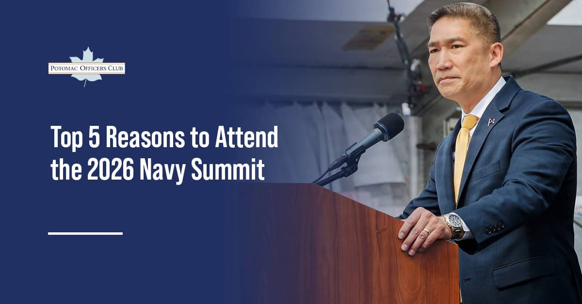 Hung Cao. The acting Navy secretary is one of five reasons GovCons should attend the 2026 Navy Summit.