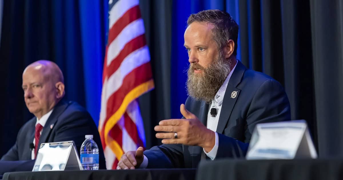 David Raley. The USMC official spoke on the Hybrid Fleet in Production panel at POC's 2026 Navy Summit.