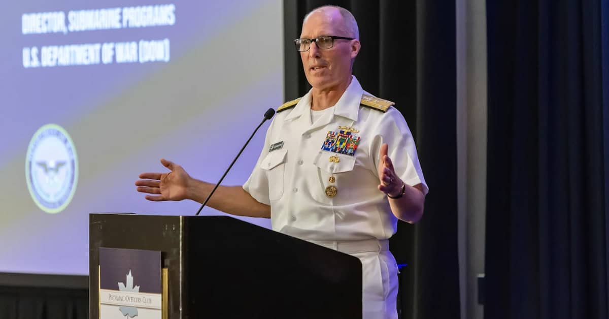 Robert Gaucher. The Department of War's new submarine czar delivered the afternoon keynote at the 2026 Navy Summit.