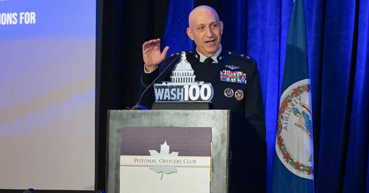 brian-sidari-space-force-intelligence-2026-intel-summit-keynote Brian Sidari. The U.S. Space Force intelligence leader spoke at Potomac Officers Club's 2026 Intel Summit.
