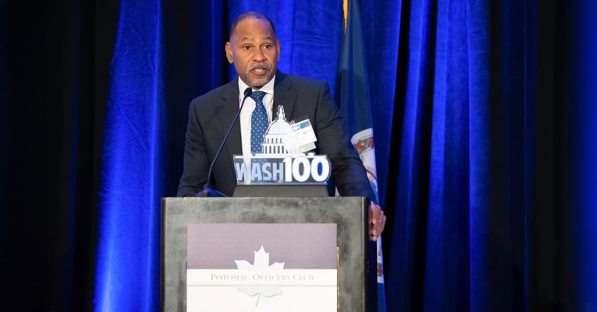 dana-barnes-2026-intel-summit-trss-govcon Dana Barnes. The TRSS president introduced the opening keynote speaker from the CIA at the 2026 Intel Summit.